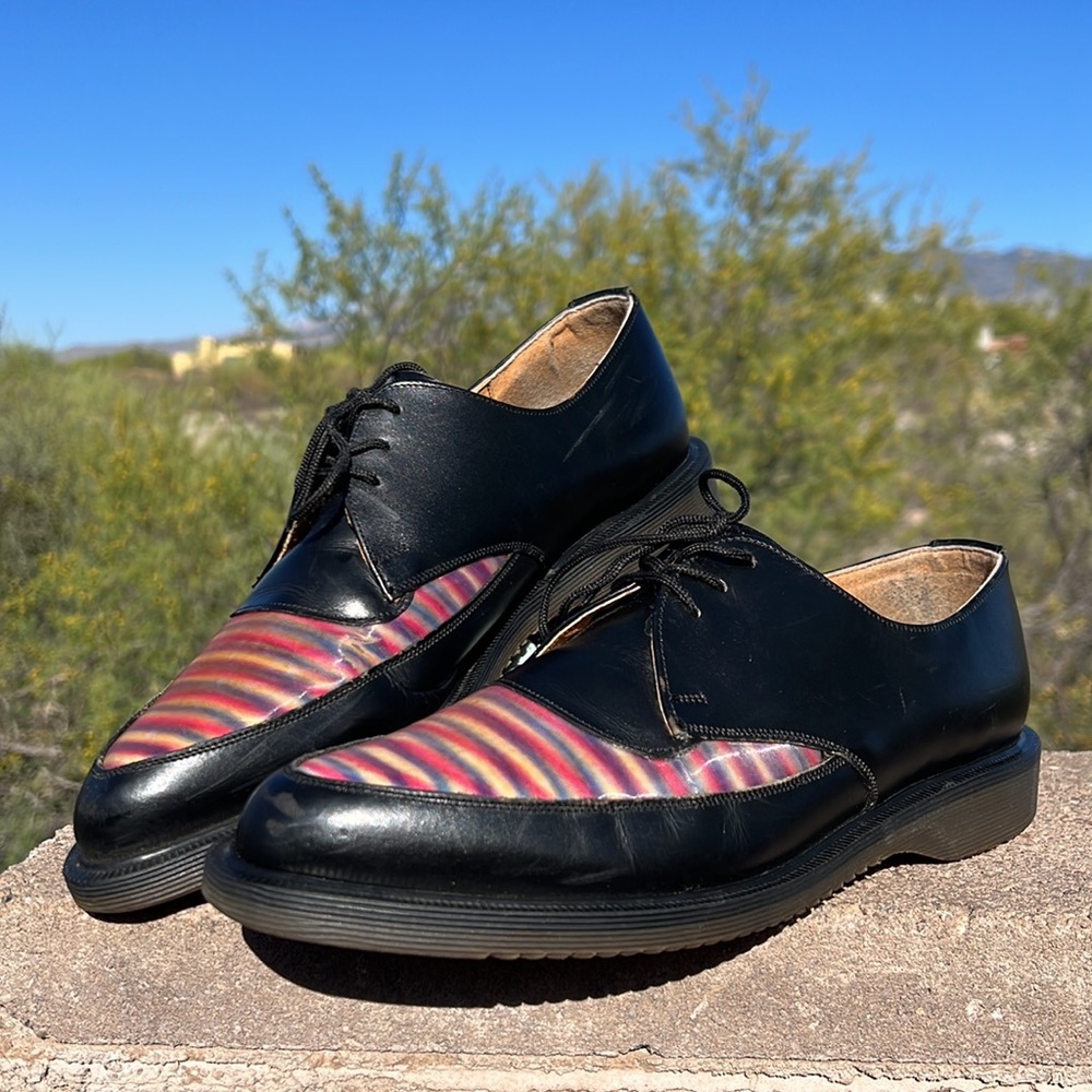 🏴󠁧󠁢󠁥󠁮󠁧󠁿 Rare MIE Vintage Dr. Martens Pointed Toe Oxfords / Loafers UK 8